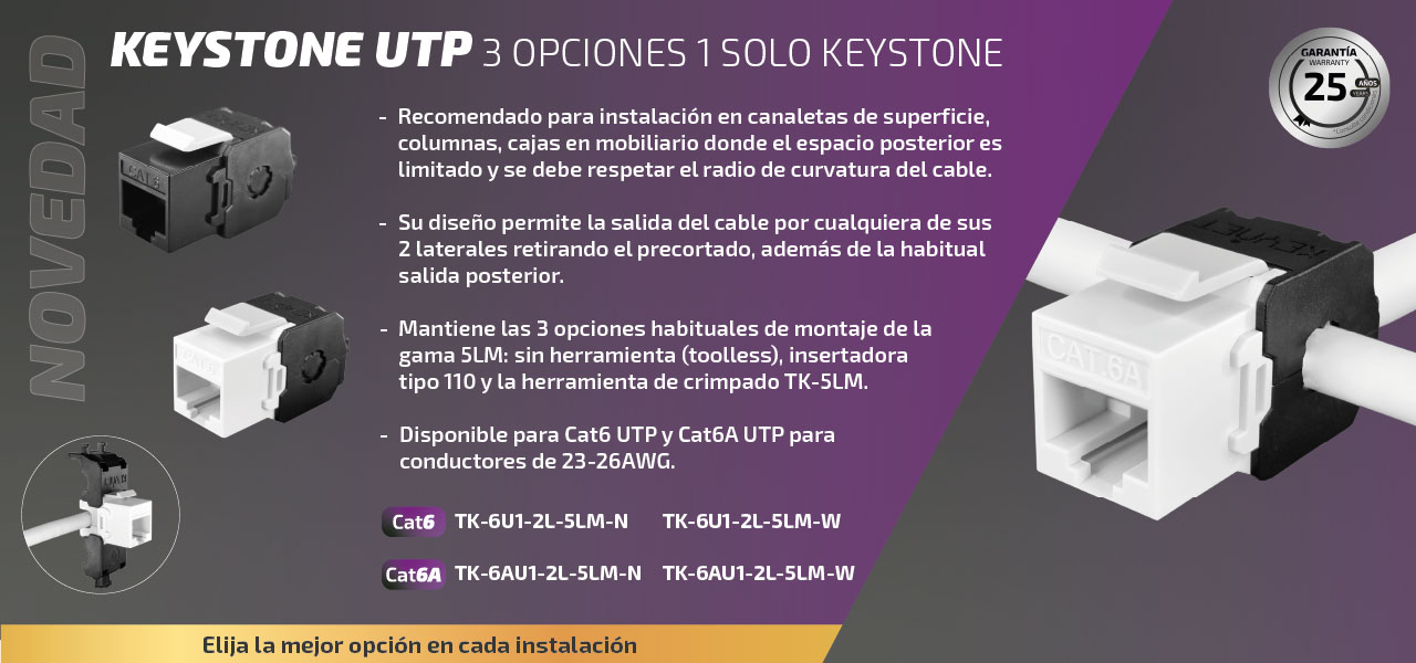 Keystone UTP 3 opciones